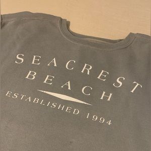 Comfort Colors Dusty Blue Seacrest Beach Crewneck